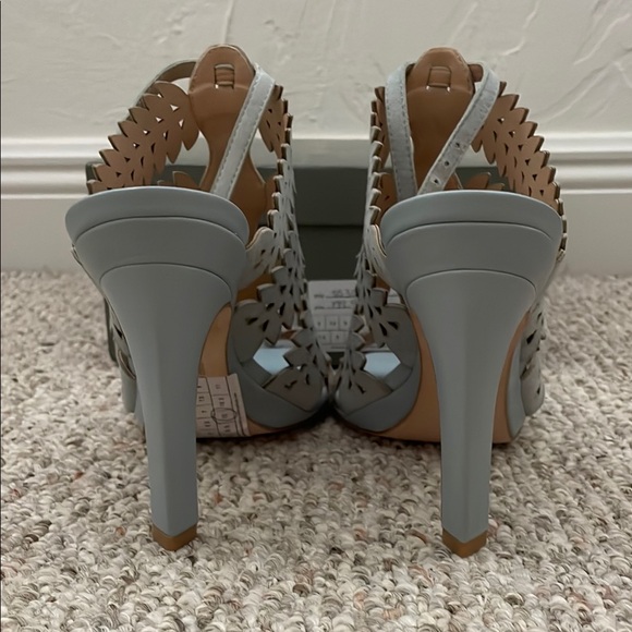 Anthropologie Eight Fifteen Laser Cut Heels - Picture 2 of 5